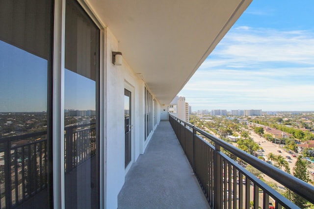 view of balcony