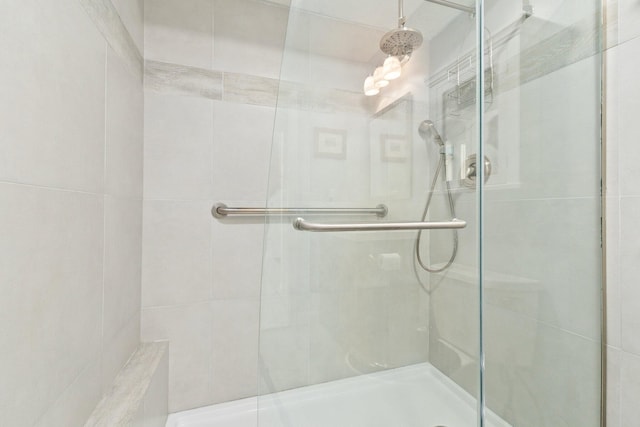 bathroom with walk in shower