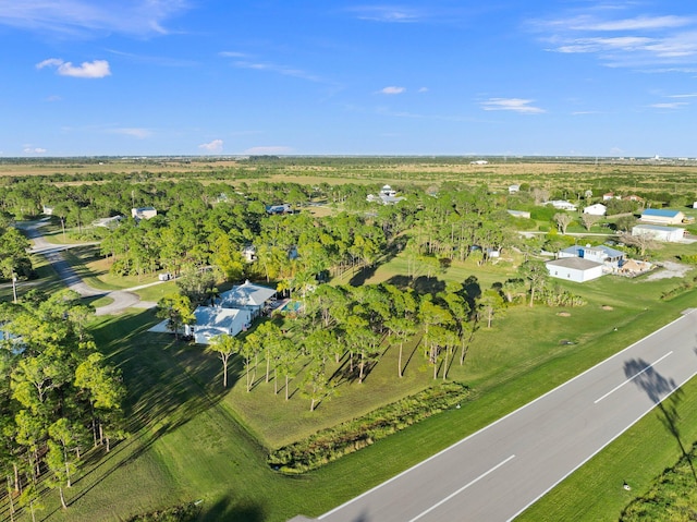 drone / aerial view featuring a rural view