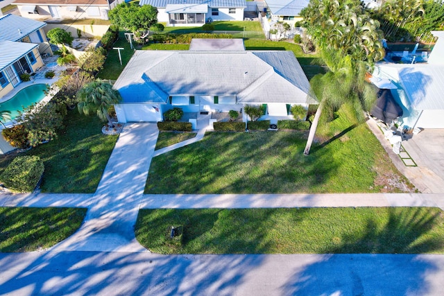 birds eye view of property