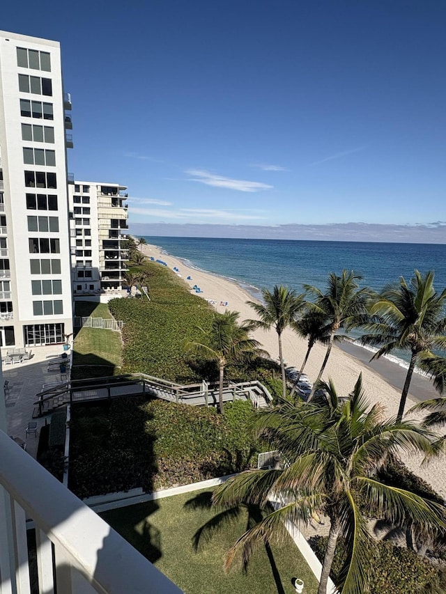 water view featuring a view of the beach