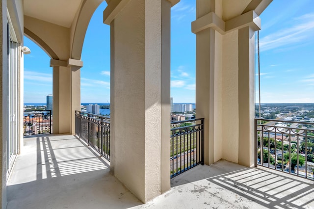 view of balcony