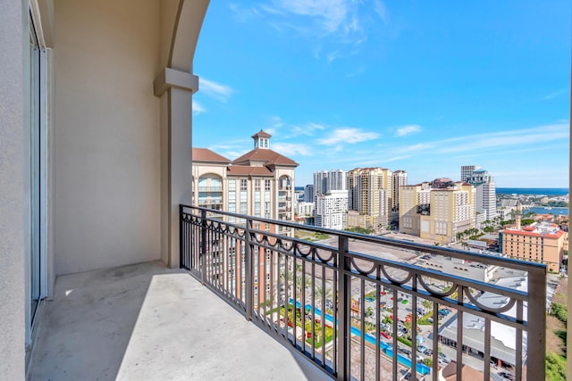 view of balcony