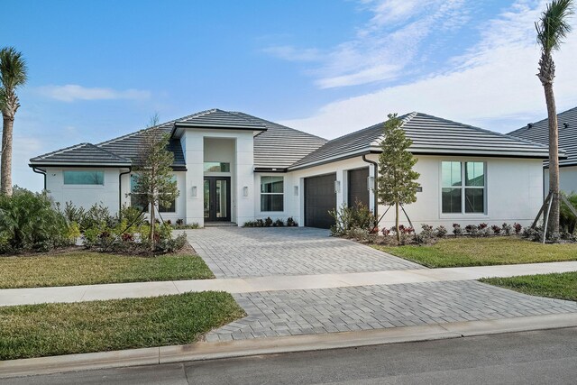 property entrance featuring french doors