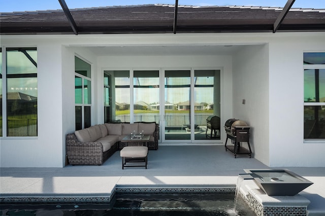 view of patio / terrace with outdoor lounge area