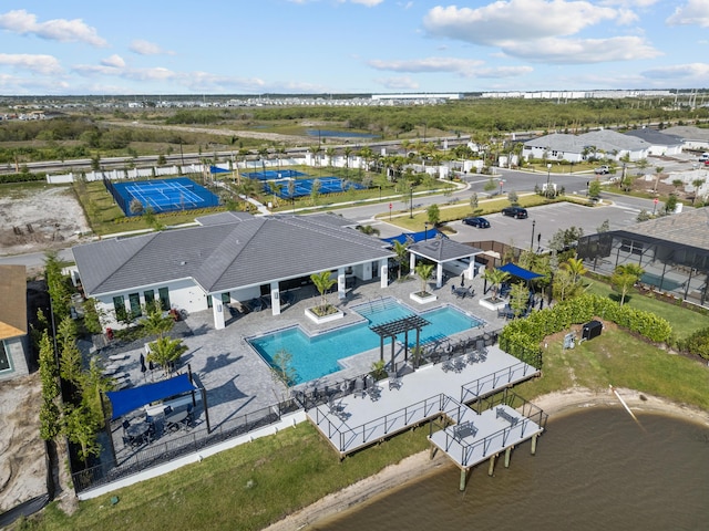 birds eye view of property