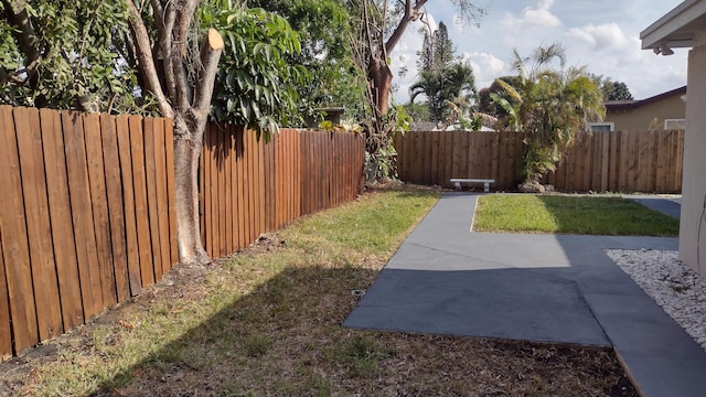 view of yard featuring a patio area