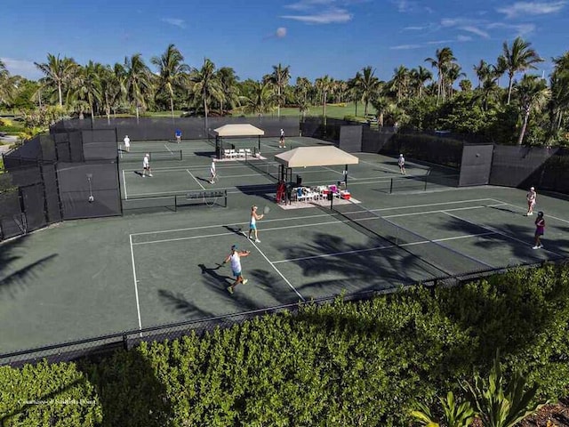 view of tennis court