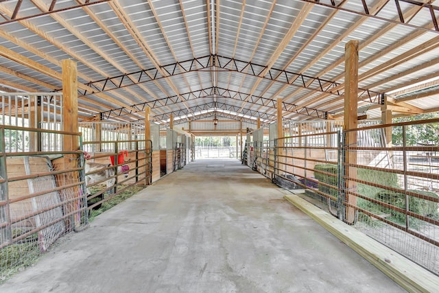 view of horse barn