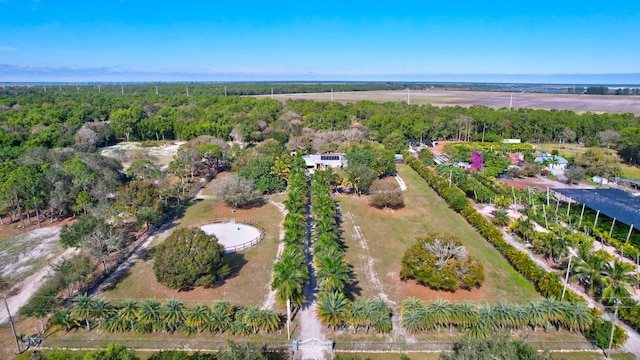 bird's eye view featuring a rural view