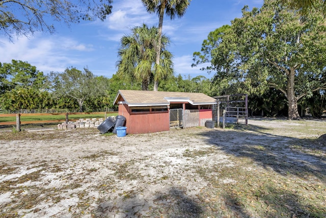 view of outdoor structure