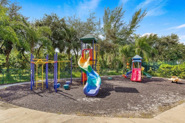 view of jungle gym