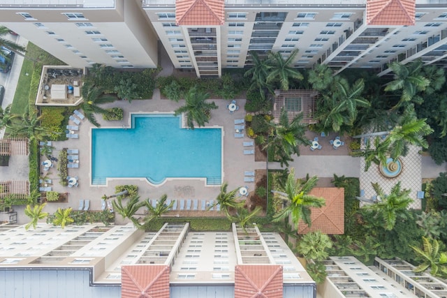 1801 N Flagler Dr Unit 840, West Palm Beach, FL 33407 - aerial view of a pool