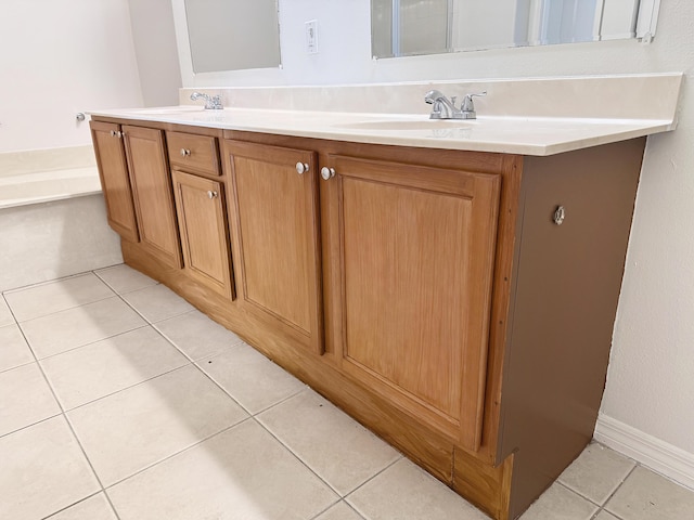 10320 SW Stephanie Way Unit 7-204, Port Saint Lucie, FL 34987 - full bath with tile patterned flooring and double vanity