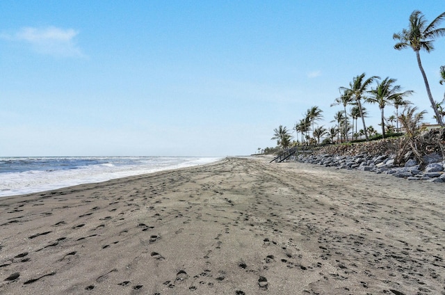 water view featuring a beach view