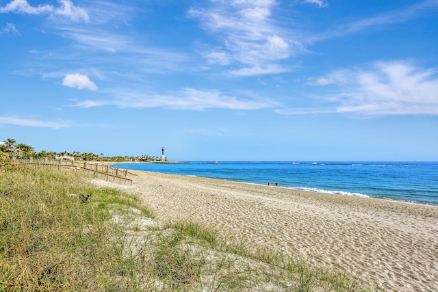 water view with a beach view