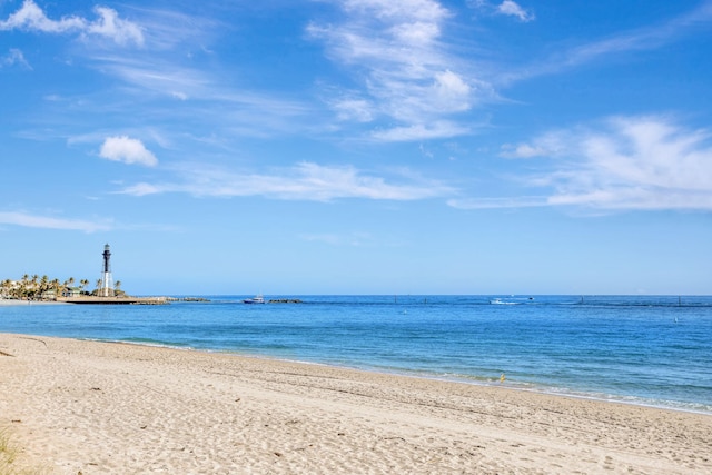 water view with a beach view