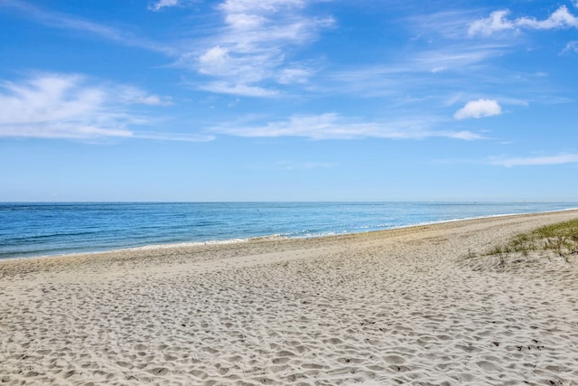 property view of water with a view of the beach