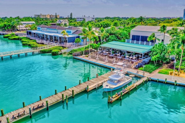 view of pool featuring a water view