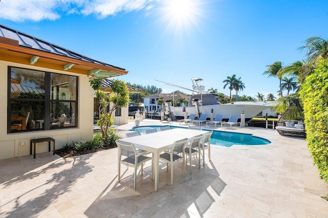 view of pool with a patio