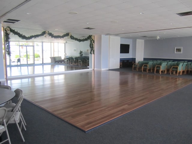 interior space featuring wood-type flooring