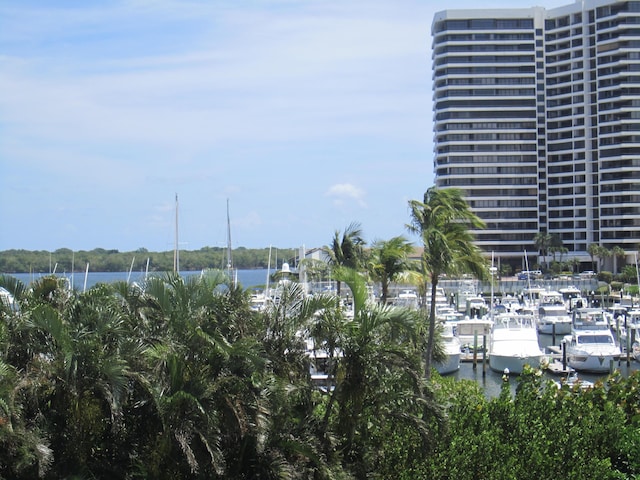 view of water feature