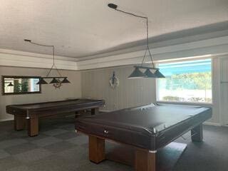 recreation room featuring pool table