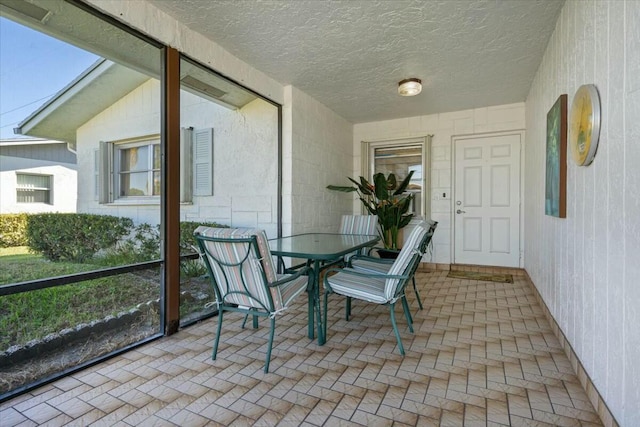 view of sunroom / solarium