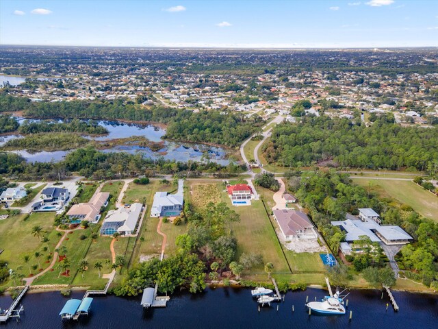 2861 SE S Lookout Blvd, Port Saint Lucie, FL 34984 - aerial overview of property's location with a nearby body of water
