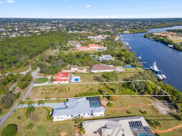2861 SE S Lookout Blvd, Port Saint Lucie, FL 34984 - view of property location featuring a large body of water and property boundaries highlighted