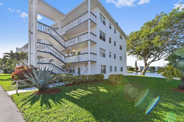 view of property featuring a water view