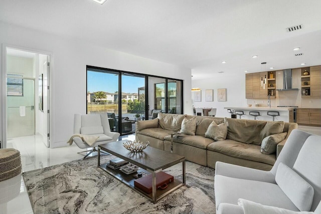 view of living room