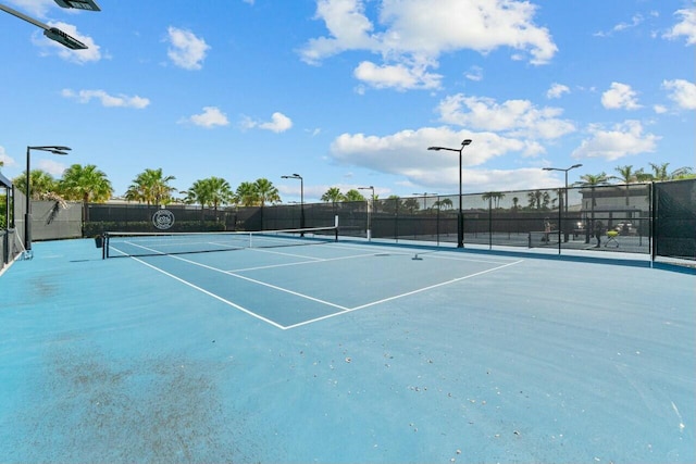 view of tennis court