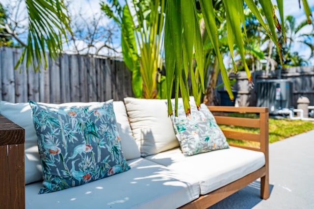 view of patio / terrace with fence