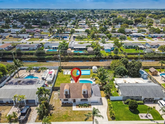 bird's eye view featuring a residential view