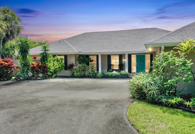 view of ranch-style home