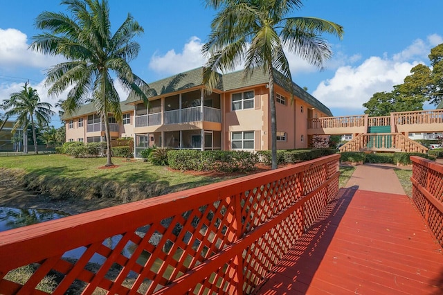 760 SE 2nd Ave Unit C203, Deerfield Beach, FL 33441 - deck with a yard