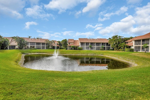 view of water feature