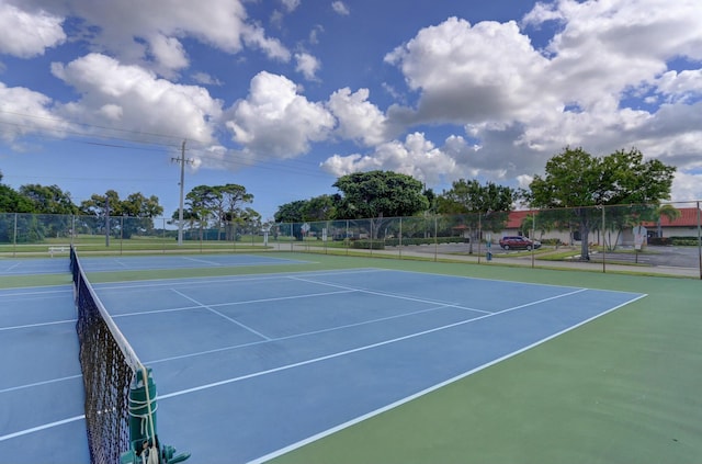 view of tennis court