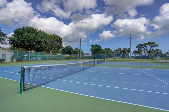 view of tennis court