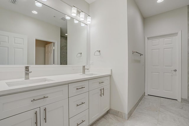 bathroom with vanity