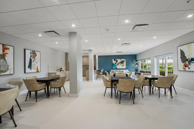 view of dining area