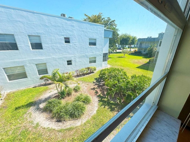 exterior space with a balcony