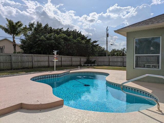 view of pool with a patio