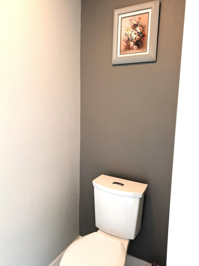 bathroom featuring toilet