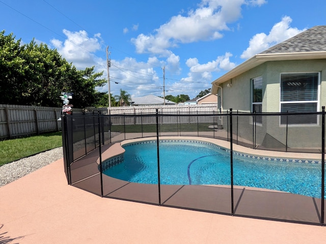 view of pool with a patio area