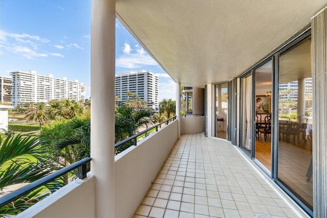 view of balcony