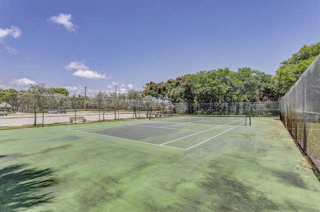 view of sport court