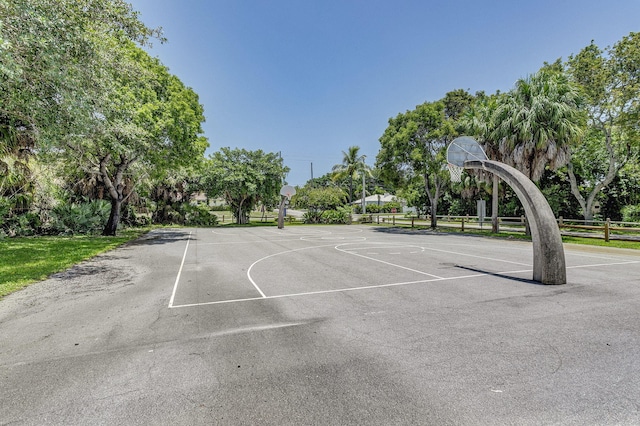 view of sport court