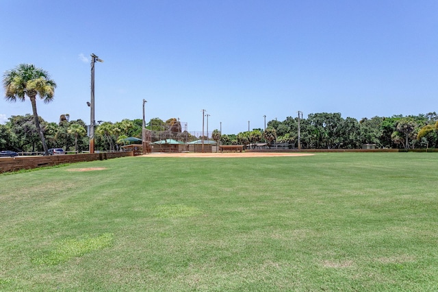 view of community with a yard